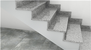 Gris Nevada Granite Stairs