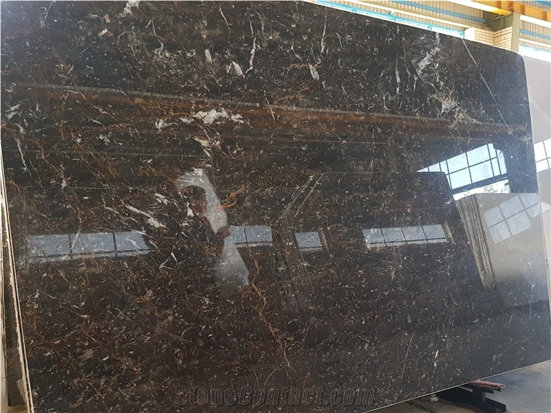Golden Black Marble Slabs