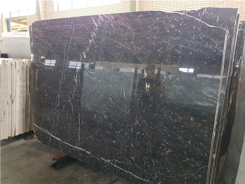 Golden Black Marble Slabs