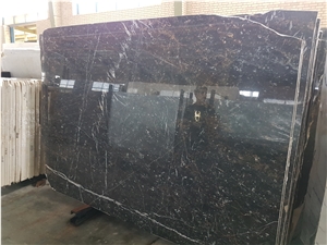 Golden Black Marble Slabs