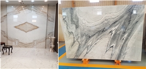White Crystal Marble Slabs