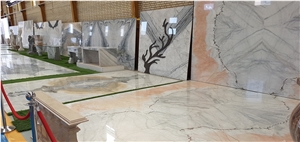 White Crystal Marble Slabs