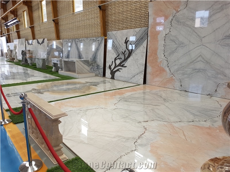White Marble Book Match