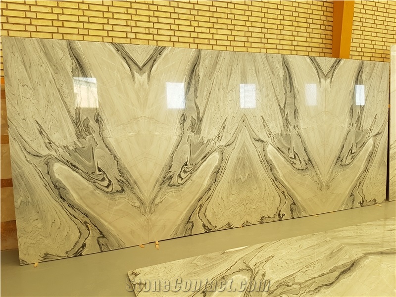 White Marble Book Match