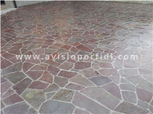 Porfido Grigio Viola Palladiana, Irregular Floor