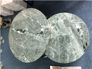 Chinese Verde Alpi Green Marble Table Top