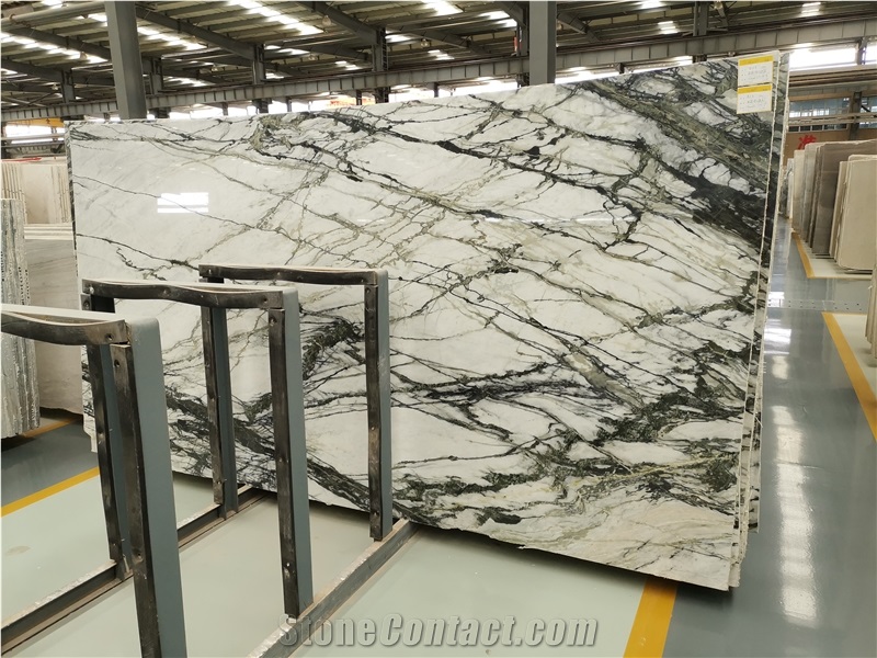 Clivia Marble,Emerald Green Marble Slab