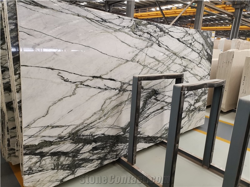 Clivia Marble,Emerald Green Marble Slab