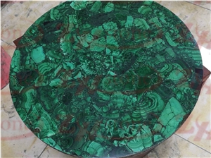 Malachite Furniture Green Stone Round Table Top