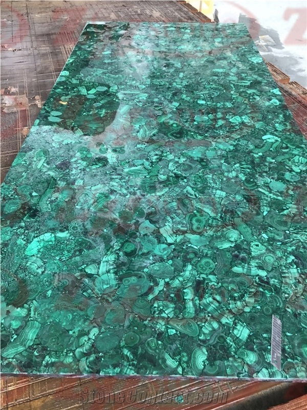 Malachite Furniture Green Stone Round Table Top