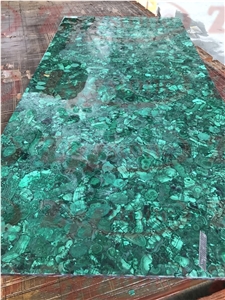 Malachite Furniture Green Stone Round Table Top