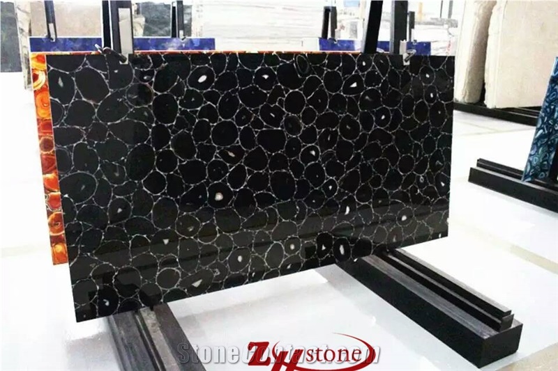 Tiger Eye Semiprecious Stone Slab Gold Color