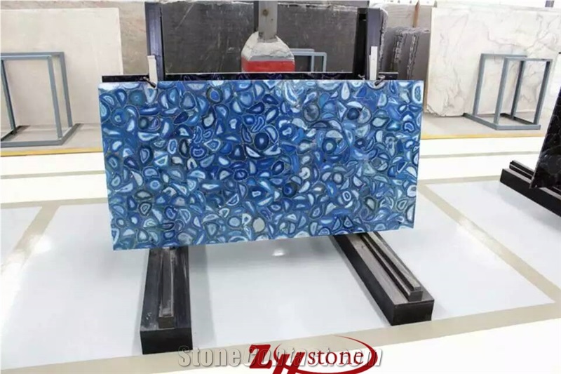 Tiger Eye Semiprecious Stone Slab Gold Color