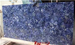Tiger Eye Semiprecious Stone Slab Gold Color