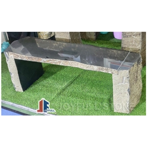 Black Basalt Birdbath for Garden Decoration