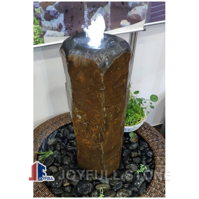 Black Basalt Birdbath for Garden Decoration