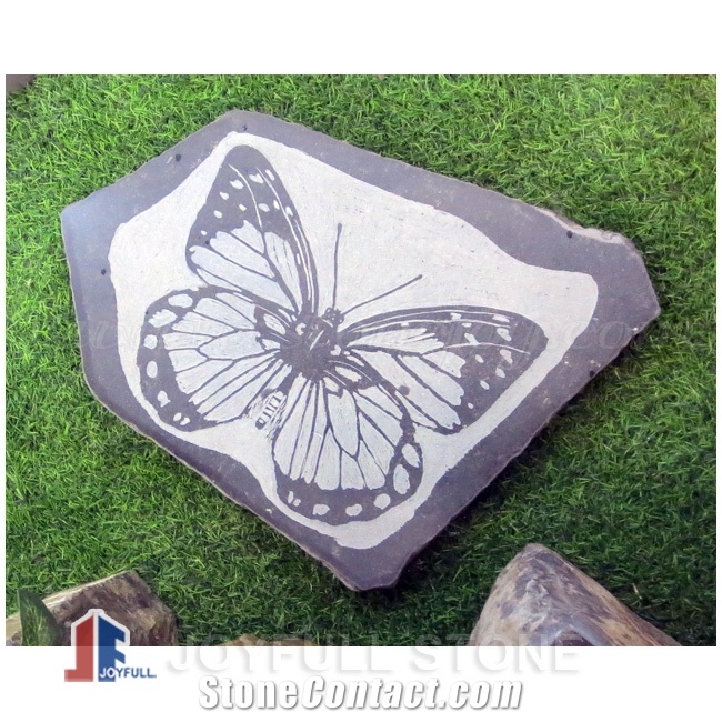 Black Basalt Birdbath for Garden Decoration