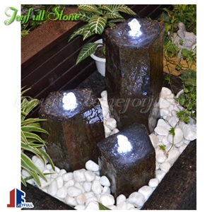 Black Basalt Birdbath for Garden Decoration