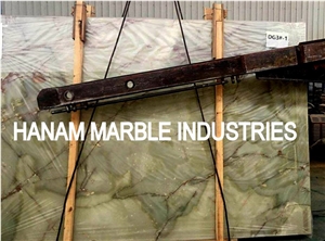 Green Onyx Slab, Pakistan Super Green Onyx Slabs