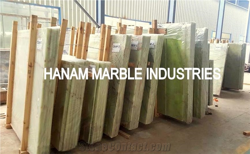 Green Onyx Slab, Pakistan Super Green Onyx Slabs