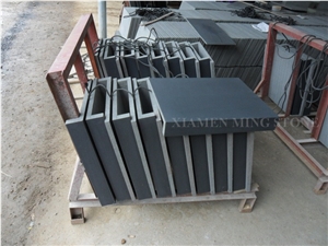 Black Hainan Basalt Tile Panel Swimming Pool Surround Paving,Lava Stone Floor Deck Paver,Andesite Stepping