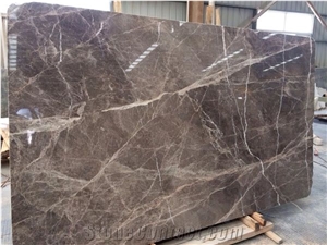 Dark Emperador Marble Slabs Panel,Marron Imperial Emperador Hotel Floor Tiles Project
