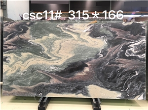 Lilac Landscaping Mountain Spray Marble Slab,Indoor Floor Tiles