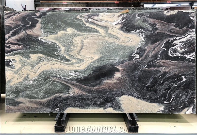 Lilac Landscaping Mountain Spray Marble Slab,Indoor Floor Tiles