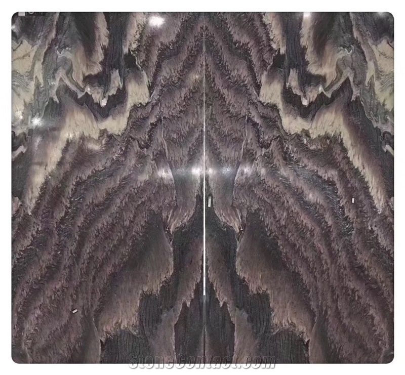 Lilac Landscaping Mountain Spray Marble Slab,Indoor Floor Tiles