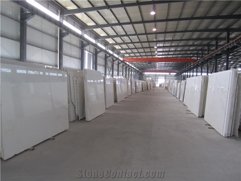 Pure Oriental White Marble Big Slab,Wall Tile Flooring Panels