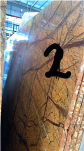 Rain Forest Gold Marble Slab,Stone Floor Tiles