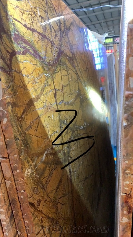 Rain Forest Gold Marble Slab,Stone Floor Tiles