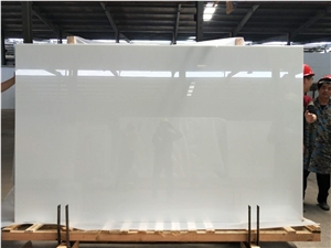 Super White Nano Glass Crystallized Stone Slabs,Artificial Stone Floor Tiles
