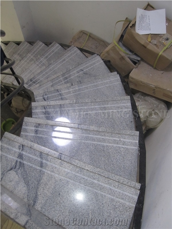 Viscont White Juparana Granite Polished Staircase,Interior Floor Stepping,Risers Stair