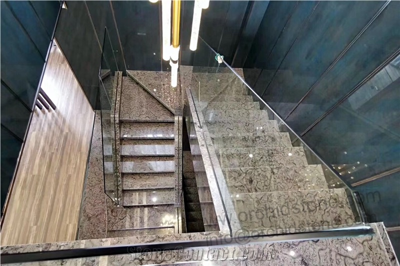 Gucci Grey Marble Staircase,Stair Riser,Treads