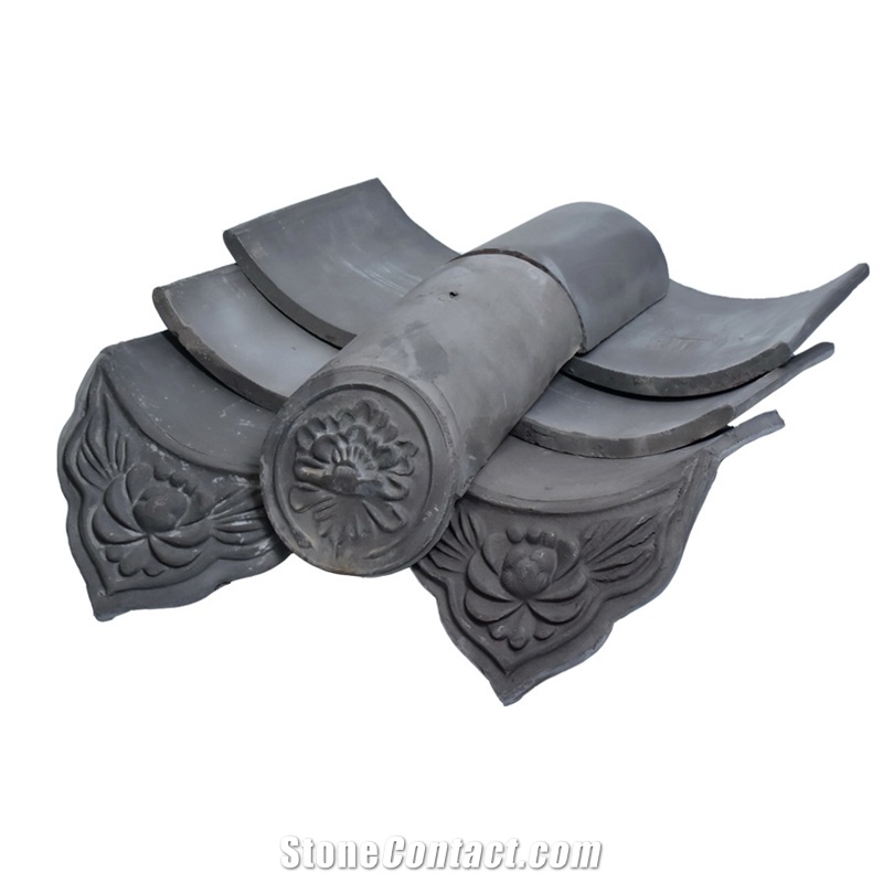 Antique Japanese Style Clay Roof Tiles for Sale