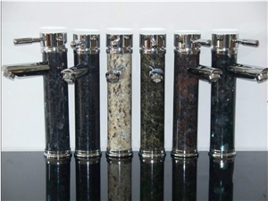 Blue Pearl Stone Faucet Tap Bath Mixer