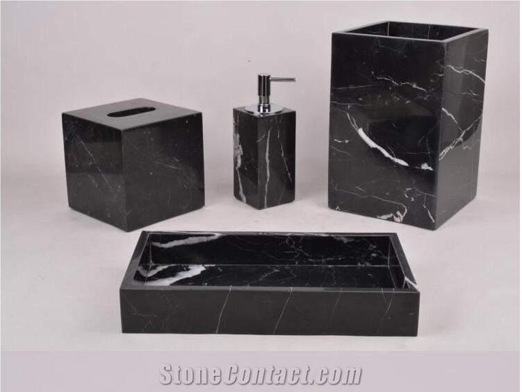 Dish Soap Marble Bath Accessories Dispenser Holder