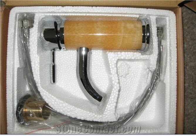 Onyx Fantastico White Onyx Faucet Bathroom Mixer