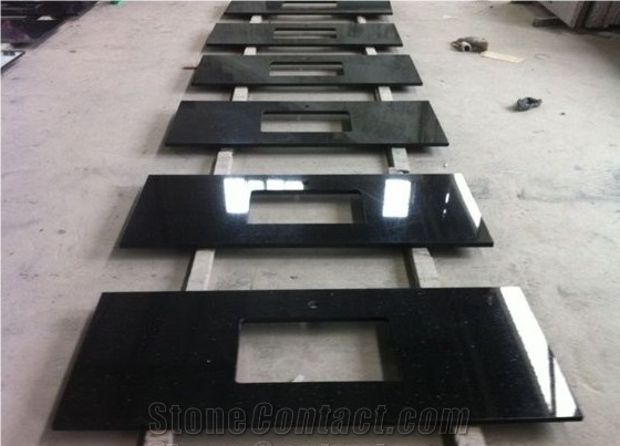 Black Galaxy Granite Kitchen Countertop