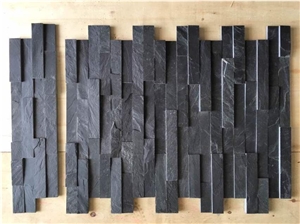 Black Culture Stone Wall Cladding Tile
