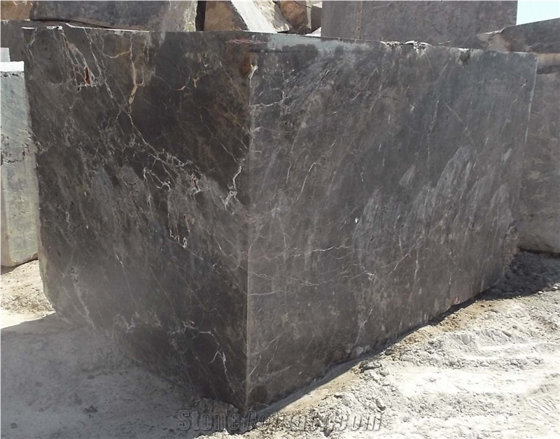 Dark and Light Imperial Brown Marble Blocks