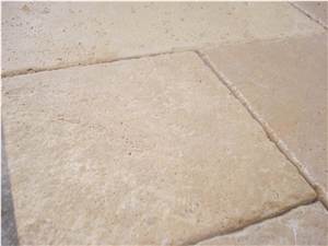 Ivory Travertine Swimming Pool Tiles Non-Slip