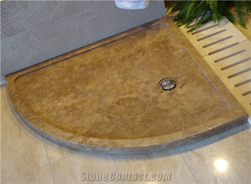 Noce Travertine Shower Trays