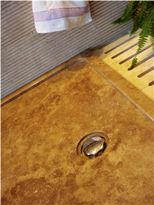 Noce Travertine Shower Trays