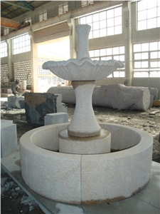 Sculptured Yellow Granite Fountain G682 Fountain