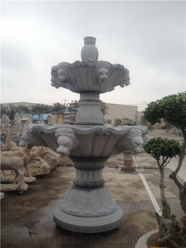 Two Tiers Granite Garden Fountain G603 Fountain