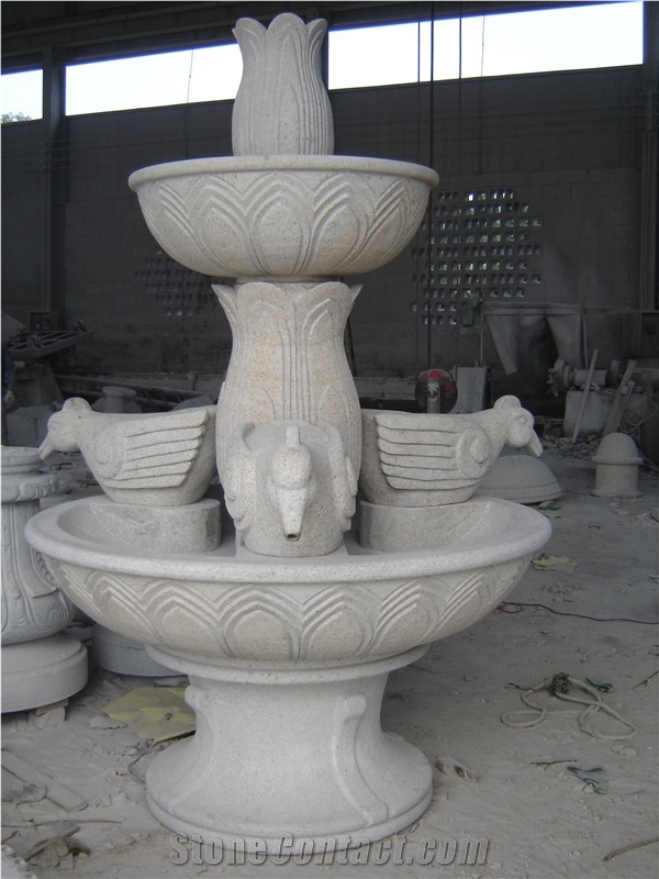 Two Tiers Granite Garden Fountain G603 Fountain