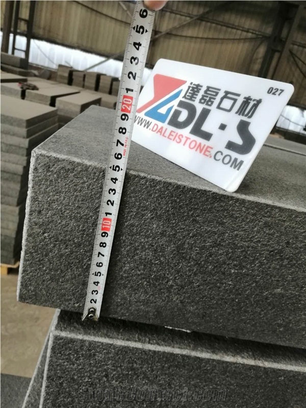 New G648 Black Grey Kersbstone Flamed Curbstone