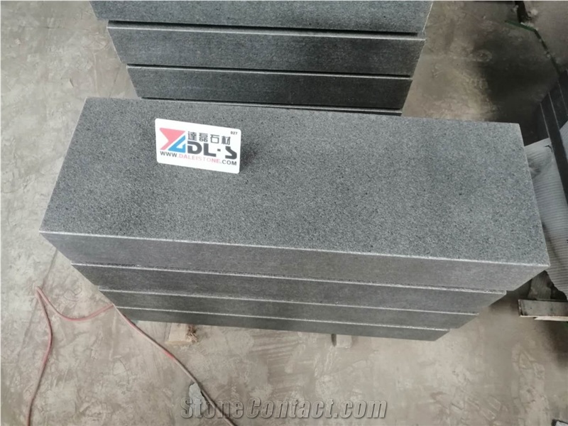 New G648 Black Grey Kersbstone Flamed Curbstone